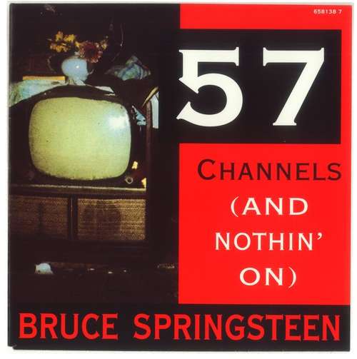 Cover Bruce Springsteen - 57 Channels (And Nothin' On) (7, Single, Sma) Schallplatten Ankauf