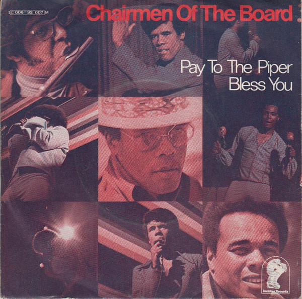 Cover Chairmen Of The Board - Pay To The Piper/Bless You (7, Single) Schallplatten Ankauf