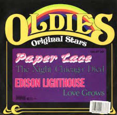 Cover Paper Lace / Edison Lighthouse - The Night Chicago Died / Love Grows (7, Single) Schallplatten Ankauf