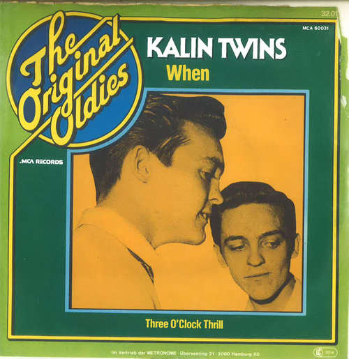 Cover Kalin Twins - When / Three O'Clock Thrill (7, Single, RE) Schallplatten Ankauf
