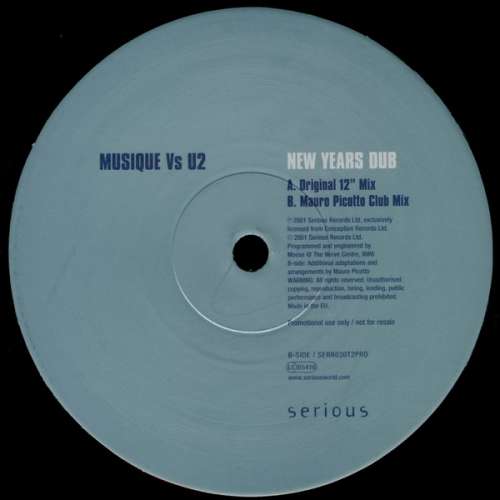 Cover Musique (2) Vs U2 - New Years Dub (2x12, Promo) Schallplatten Ankauf