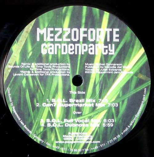 Cover Mezzoforte - Gardenparty (12) Schallplatten Ankauf