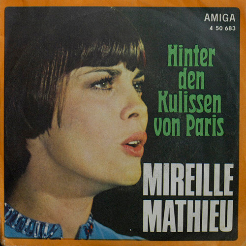 Cover Mireille Mathieu - Hinter Den Kulissen Von Paris / Martin (7, Single, Mono) Schallplatten Ankauf