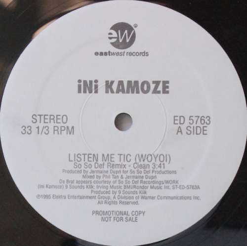Cover Ini Kamoze - Listen Me Tic (Woyoi) (12, Promo) Schallplatten Ankauf