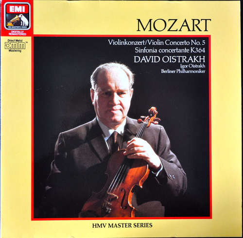 Cover Mozart*, David Oistrakh* - Violin Concerto No 5 / Sinfonia Concertante K364 (LP, Album, RM) Schallplatten Ankauf