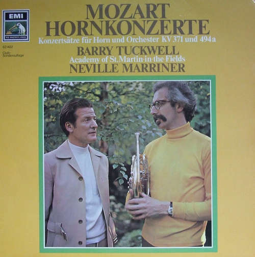 Cover Mozart* - Barry Tuckwell, Academy Of St. Martin-in-the-Fields*, Neville Marriner* - Hornkonzerte (LP, Club) Schallplatten Ankauf
