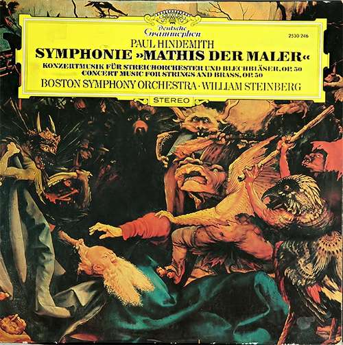Cover Paul Hindemith, Boston Symphony Orchestra • William Steinberg - Symphony Mathis Der Maler / Concert Music For Strings And Brass, Op. 50 (LP, RP) Schallplatten Ankauf
