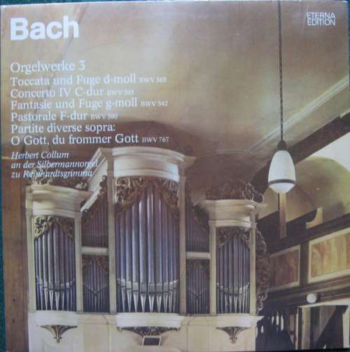 Cover Bach*, Herbert Collum - Orgelwerke 3 (LP, Album, Bla) Schallplatten Ankauf