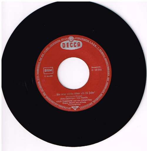 Cover Vico Torriani - Kalkutta Liegt Am Ganges (7, Single, Mono) Schallplatten Ankauf