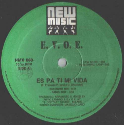 Cover E.V.O.E. - Es Pa Ti Mi Vida (12) Schallplatten Ankauf