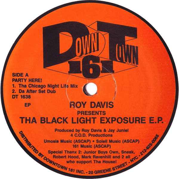 Cover Roy Davis* - Tha Black Light Exposure E.P. (12, EP) Schallplatten Ankauf