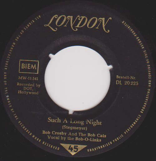 Bild Bob Crosby And The Bob Cats - Such A Long Night / Petite Fleur (7, Single) Schallplatten Ankauf