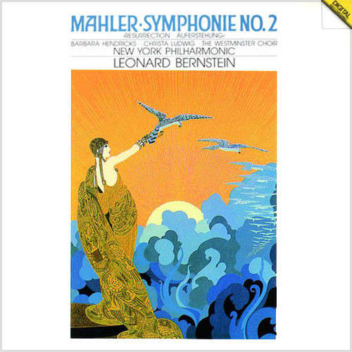Cover Mahler* - New York Philharmonic*, Leonard Bernstein - Symphonie No.2 Resurrection (Box + 2xLP) Schallplatten Ankauf
