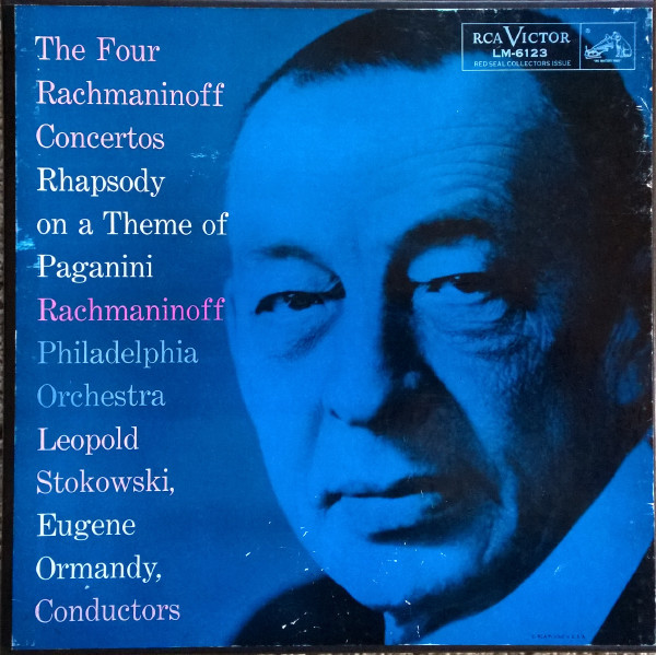 Cover Rachmaninoff* - Philadelphia Orchestra*, Leopold Stokowski, Eugene Ormandy - The Four Rachmaninoff Concertos & Rhapsody On A Theme Of Paganini (3xLP, Comp, Mono, RE + Box) Schallplatten Ankauf