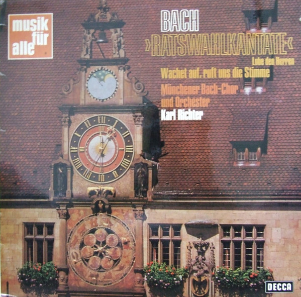 Cover Bach*, Münchener Bach-Chor Und Orchester*, Karl Richter - Ratswahlkantate (LP) Schallplatten Ankauf
