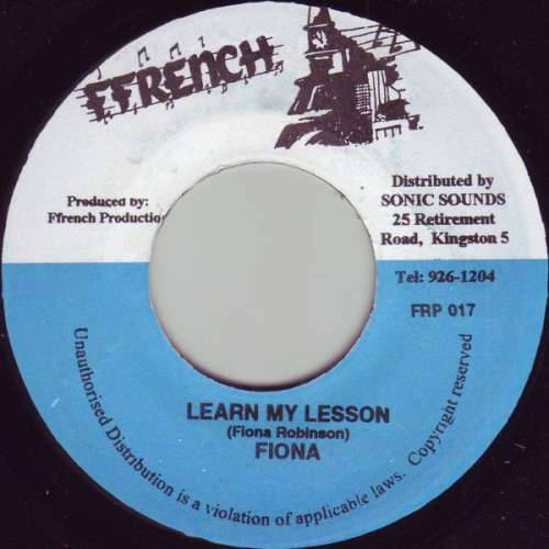 Cover Fiona (5) - Learn My Lesson (7) Schallplatten Ankauf