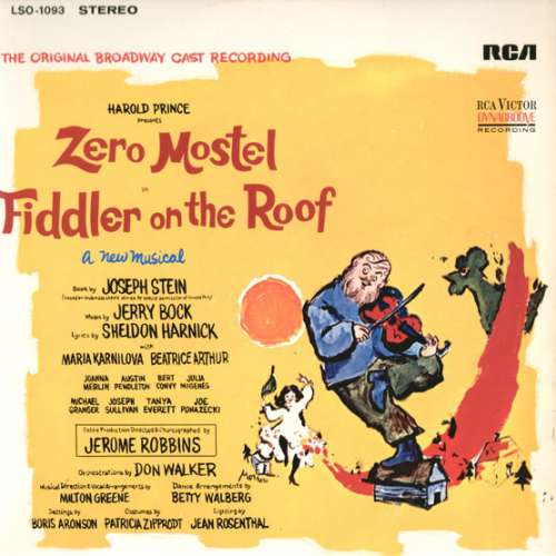 Cover Original Broadway Cast*, Jerry Bock - Zero Mostel In Fiddler On The Roof (The Original Broadway Cast Recording) (LP, Album, RE) Schallplatten Ankauf