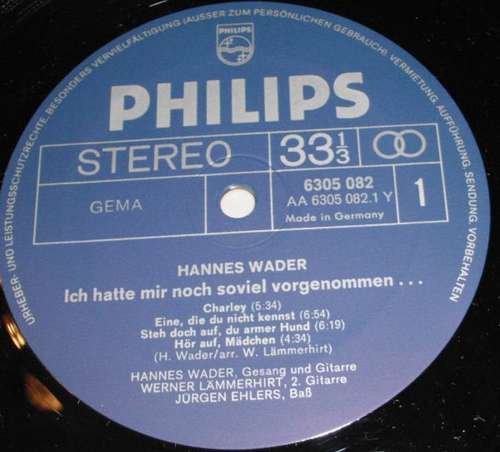 Bild Hannes Wader - Volkssänger (LP, Album, Gat) Schallplatten Ankauf
