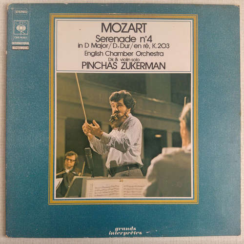 Cover Wolfgang Amadeus Mozart, Pinchas Zukerman, English Chamber Orchestra - Serenade N° 4 In D Major / D-Dur / En Ré, K.203 (LP, Album, Gat) Schallplatten Ankauf