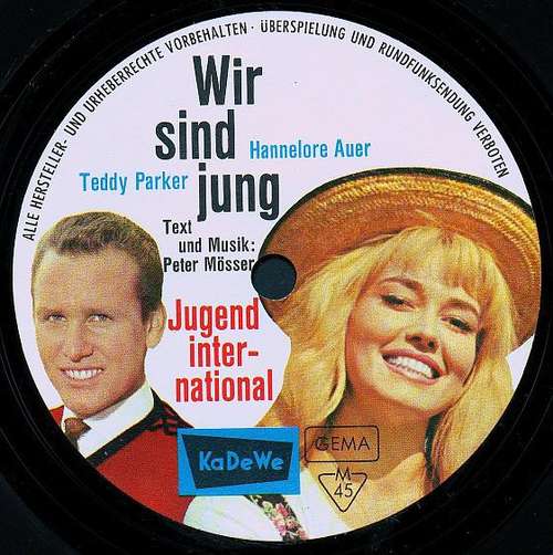 Cover Teddy Parker / Hannelore Auer - Wir Sind Jung (Flexi, 7, S/Sided, Promo) Schallplatten Ankauf