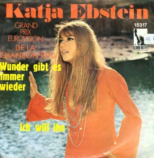 Cover Katja Ebstein - Wunder Gibt Es Immer Wieder / Ich Will Ihn (7, Single) Schallplatten Ankauf