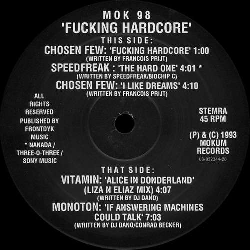 Cover Fucking Hardcore Schallplatten Ankauf