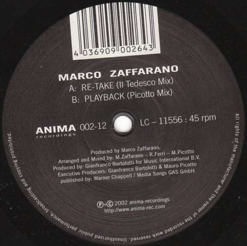 Cover Marco Zaffarano - Re-Take (12, EP) Schallplatten Ankauf
