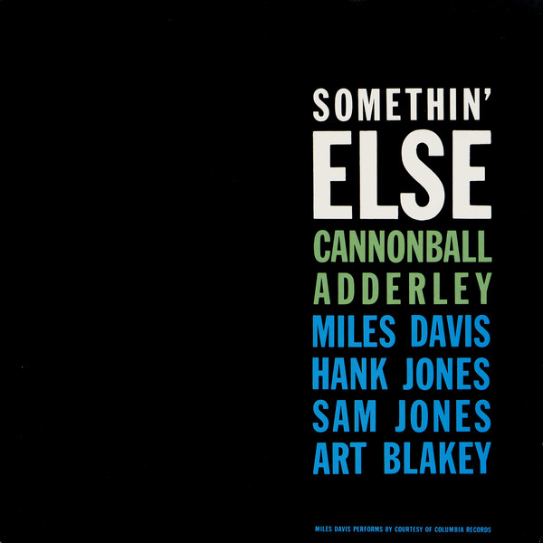 Cover Cannonball Adderley - Somethin' Else (LP, Album, RE, 180) Schallplatten Ankauf