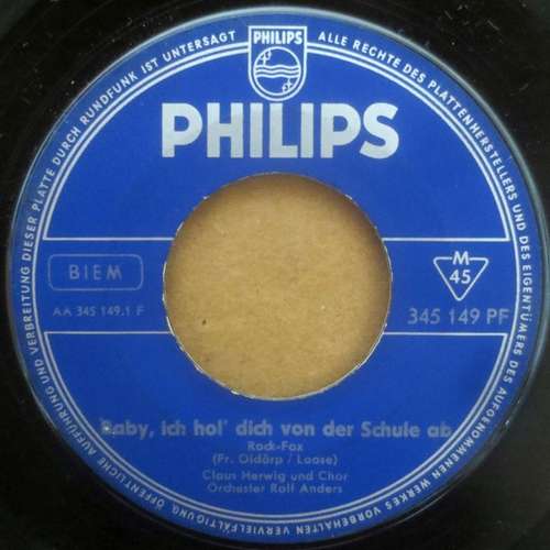 Bild Claus Herwig - Baby, Ich Hol' Dich Von Der Schule Ab / Unser Geheimnis (7, Single, Mono) Schallplatten Ankauf