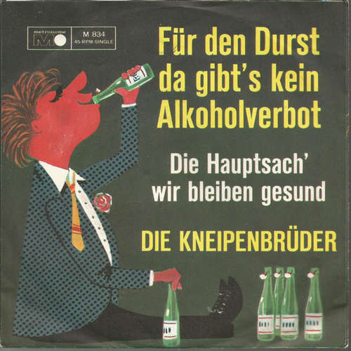 Cover Die Kneipenbrüder - Für Den Durst Da Gibt's Kein Alkoholverbot (7, Single) Schallplatten Ankauf