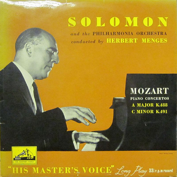 Cover Solomon Cutner*, Philharmonia Orchestra - Mozart Piano Concertos, A Major K.488, C Minor K.491 (LP, Album, Mono) Schallplatten Ankauf