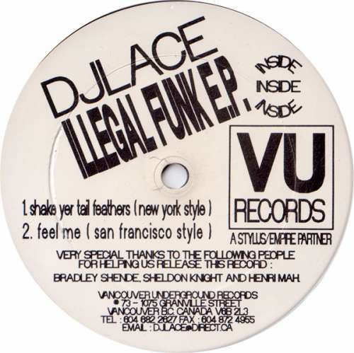 Cover DJ Lace (2) - Illegal Funk E.P. (12, EP) Schallplatten Ankauf