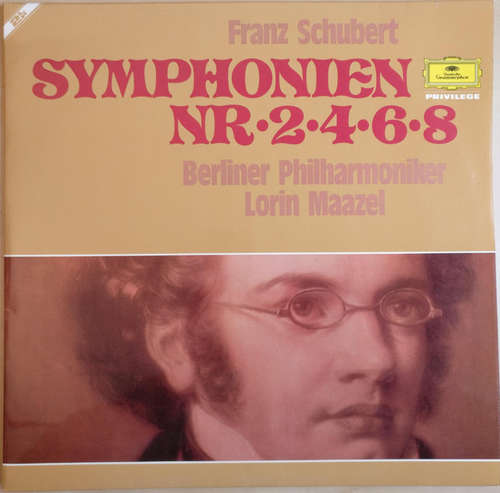 Cover Franz Schubert - Berliner Philharmoniker, Lorin Maazel - Symphonien Nr • 2 • 4 • 6 • 8 (2xLP, Gat) Schallplatten Ankauf