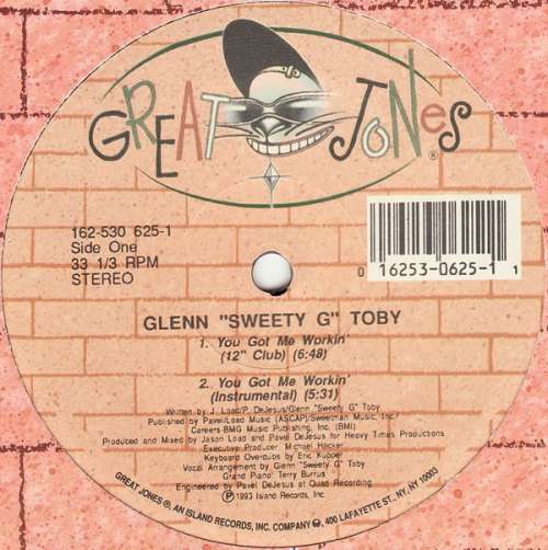 Cover Glenn Sweety G Toby - You Got Me Workin' (12) Schallplatten Ankauf