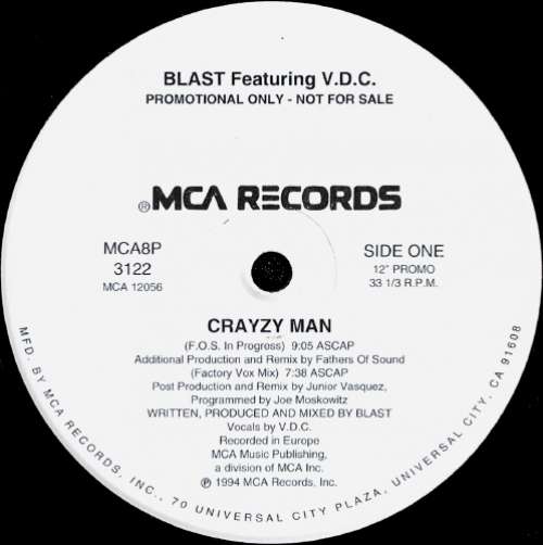 Cover Crayzy Man Schallplatten Ankauf