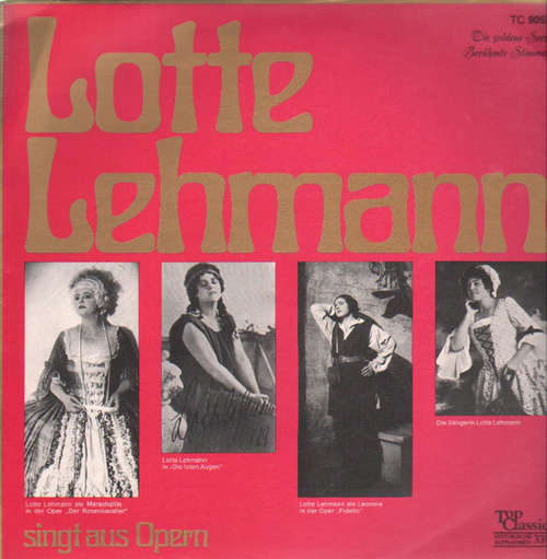 Cover Lotte Lehmann - Singt Aus Opern (LP) Schallplatten Ankauf