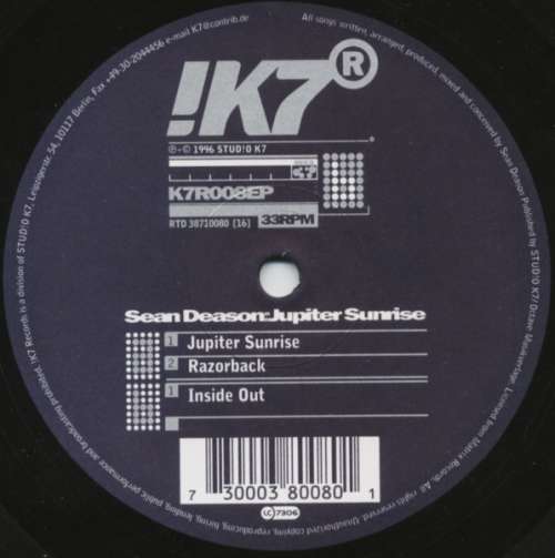 Cover Sean Deason - Jupiter Sunrise (12, EP) Schallplatten Ankauf
