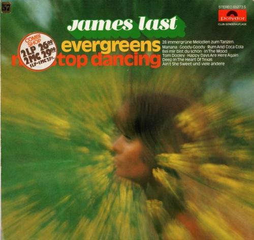 Cover James Last - Evergreens Non Stop Dancing (LP, Album, Club, RE) Schallplatten Ankauf