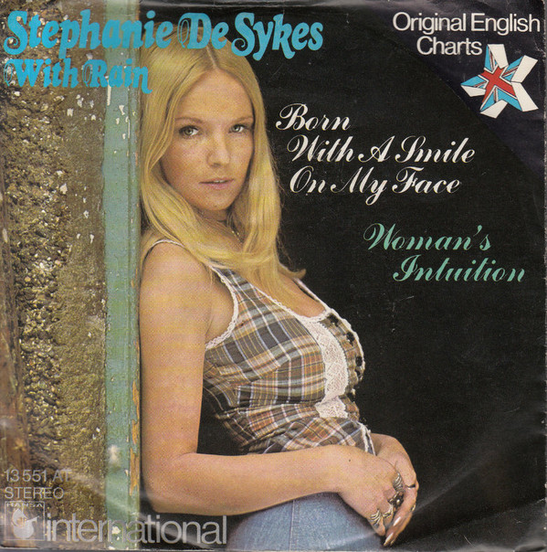 Cover Stephanie De Sykes* With Rain (17) - Born With A Smile On My Face (7, Single) Schallplatten Ankauf