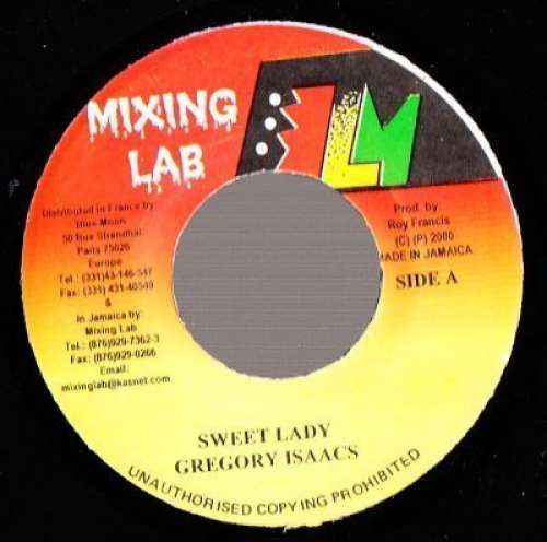 Cover Gregory Isaacs - Sweet Lady  (7) Schallplatten Ankauf