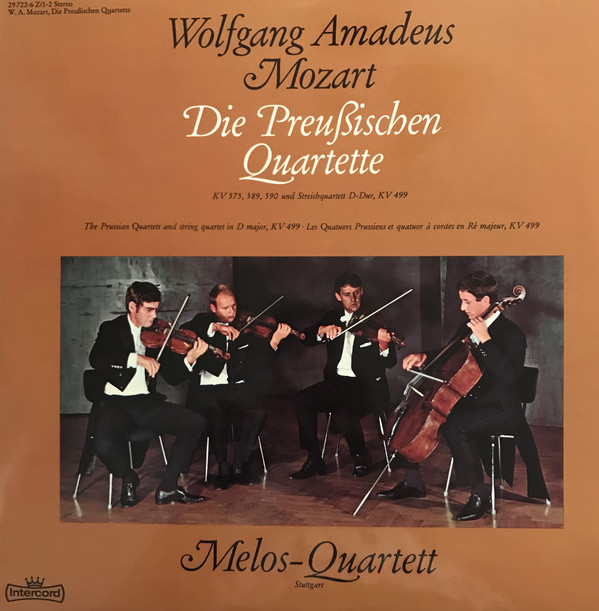 Cover Wolfgang Amadeus Mozart, Melos Quartett - Die preussischen Quartette (2xLP) Schallplatten Ankauf