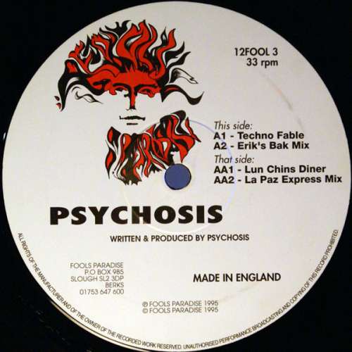 Cover Psychosis (3) - Techno Fable / Lun Chins Diner (12) Schallplatten Ankauf