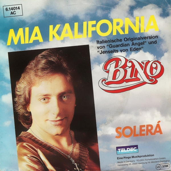 Cover Bino - Mia Kalifornia (7, Single) Schallplatten Ankauf