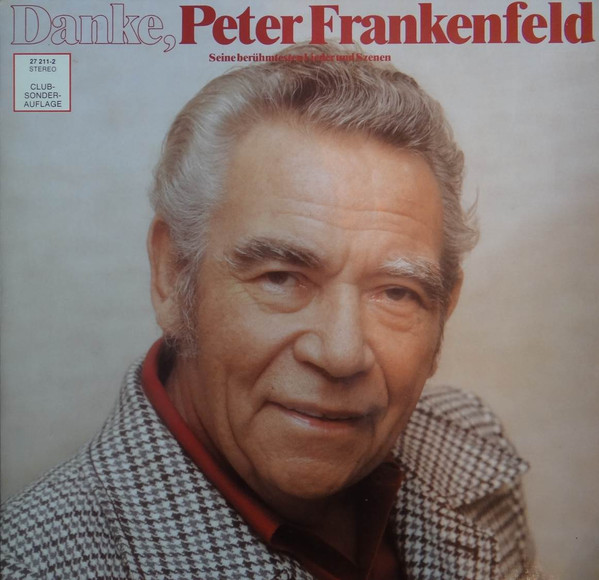 Cover Peter Frankenfeld - Danke, Peter Frankenfeld (Seine Berühmtesten Lieder Und Szenen) (LP, Comp, Club) Schallplatten Ankauf
