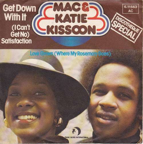 Cover Mac And Katie Kissoon - Get Down With It ( I Can`t Get No Satisfaction ) (7, Single) Schallplatten Ankauf