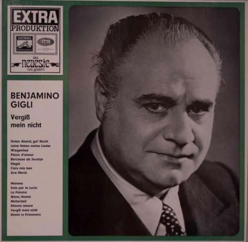 Cover Beniamino Gigli - Vergiß Mein Nicht (LP, Comp) Schallplatten Ankauf