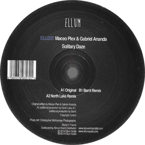 Cover Maceo Plex & Gabriel Ananda - Solitary Daze (12, Single) Schallplatten Ankauf
