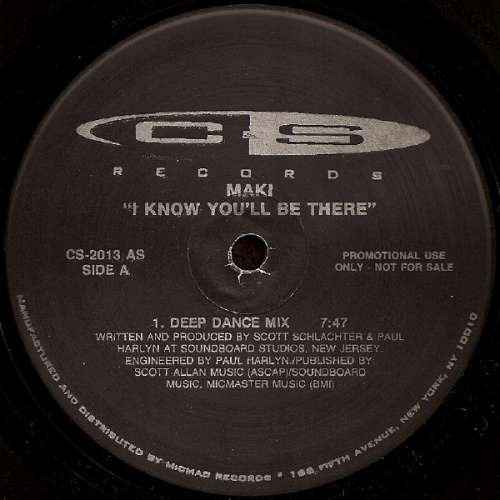 Cover Maki (3) - I Know You'll Be There (12, Promo) Schallplatten Ankauf