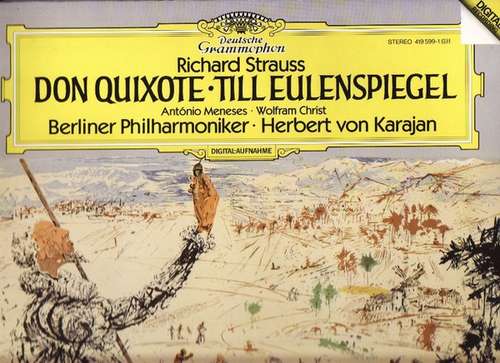 Cover Richard Strauss • António Meneses* • Wolfram Christ • Berliner Philharmoniker • Herbert von Karajan - Don Quixote • Till Eulenspiegel (LP) Schallplatten Ankauf