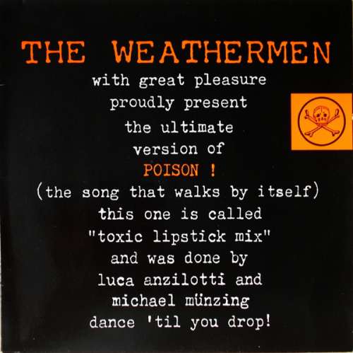 Cover The Weathermen - Poison! (Toxic Lipstick Remixes) (12) Schallplatten Ankauf